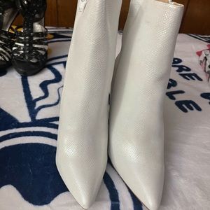 White women ankle boots